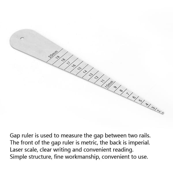 Gapmätare i rostfritt stål 1/16-3-4 Flänsmätare Innerdiametermätare 2-20 mm