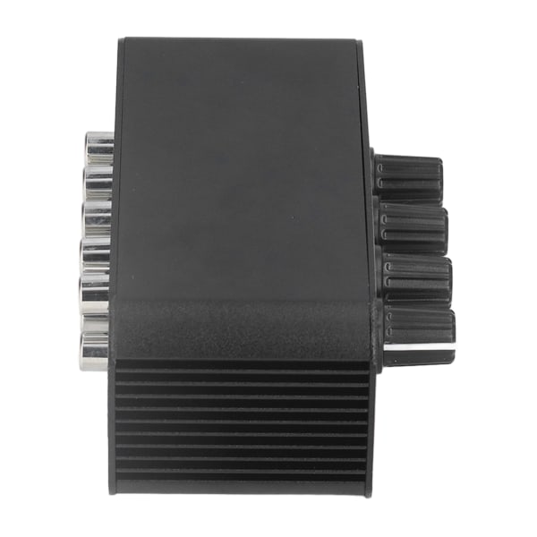 Stereo Sound Mixer 4 Kanal RCA Input og Output Mini Stereo Mixer med separate lydstyrkekontroller til hovedtelefoner