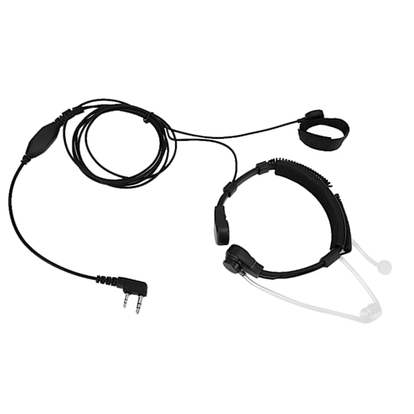 Walkie Talkie Halsvibrationsmikrofon Brusreducerande Headset Hörlur Hörlur