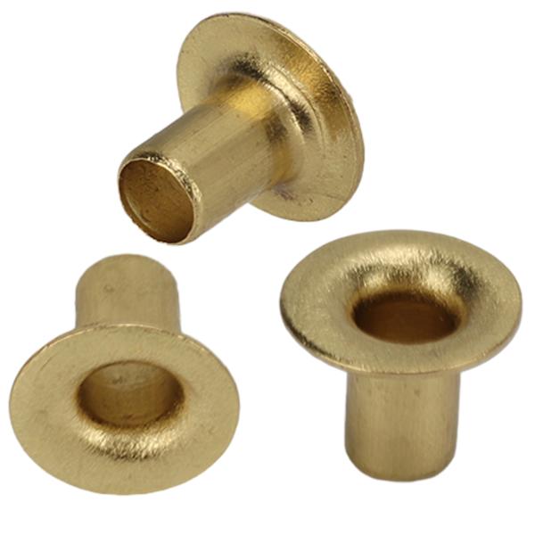 500 st hål nitar 65 koppar utjämning ytor enkel installation kläder nitar för DIY hantverk 2,3x4x5mm