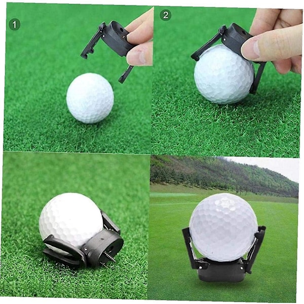 Golfboll Plockare Verktyg Sparare Putter Grepp Återhämtare Mini Vikbar Plast Klo Gripare Sugpropp Golftillbehör Golfboll Upplockare Putter 2st