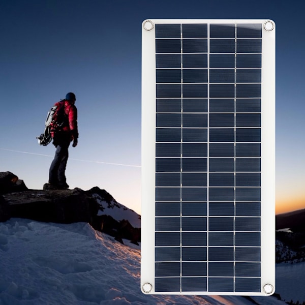 8W 18V Multifunktionell Solpanel Polysilikon Solpanel för Utomhuscamping