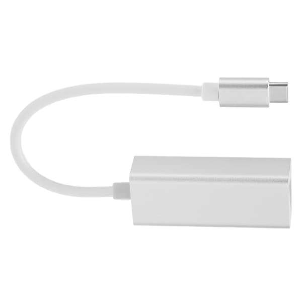 Type C til RJ45-adapter 100M 1000M Drevfri Hot Plug Aluminiumlegering Kablet USB C til Ethernet-adapter til computer 100M