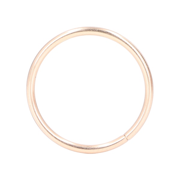 50 st metallringar i järnmaterial, hållbara, robusta, multifunktionella, blanka, ljusa färger, metall O-ringar för väska, kläder, guld, 38 x 3 mm
