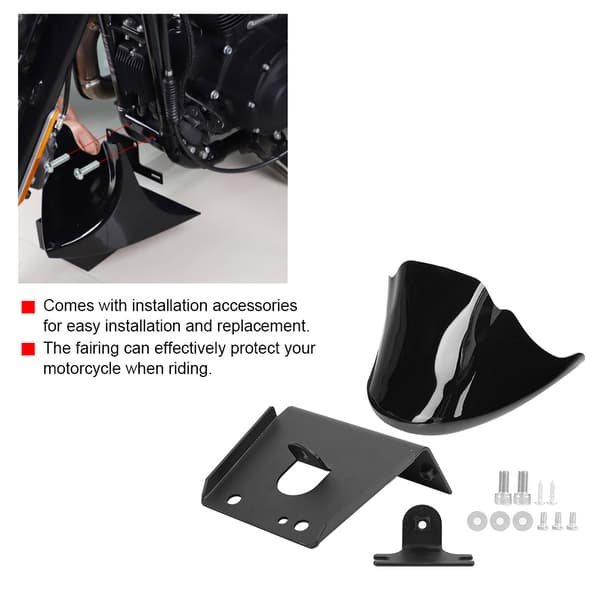 Motorcykel Dele Tilbehør Spoiler Hagekåbe Passer til XL1200 Modeller 04-17 (Blank Sort)