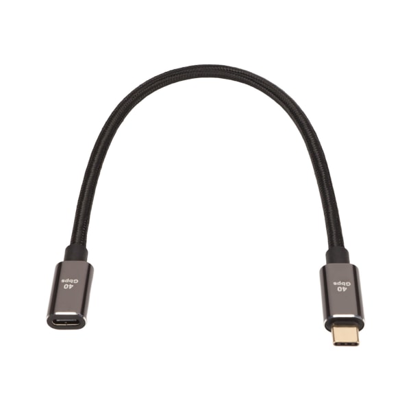 USB C till USB C-kabel typ C USB4.0-datakabel för Thunderbolt 4 PD100W Snabbladdning 40Gbps 8K 60Hz Typ C-förlängningskabel 30cm