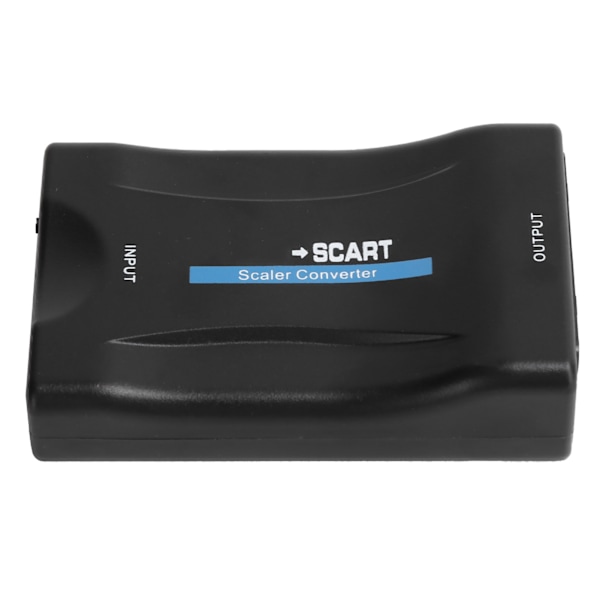 Högdefinitions-multimedia-gränssnitt till SCART-omvandlare Mobil MHL-signal EU-kontakt 100-240V Svart