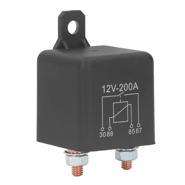 Startsolenoid DC 12V 200A Bilstartrelé Vanntett Messingspole med tilbehør