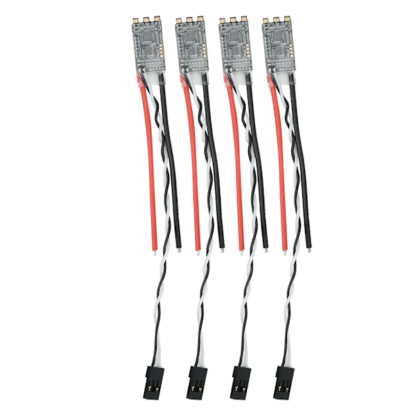 4PCS 20AS Børsteløs ESC Rask Bytte Oppgraderingsdeler Passer for FVT LittleBee（KS01813*4）(Svart )