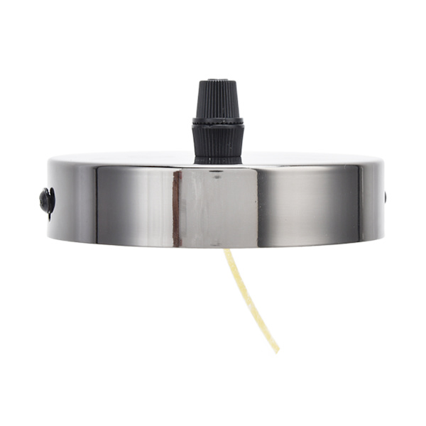 10 cm taklampe base DIY rund plate aluminium plating taklampe holder for hjemmekontorPearl Black