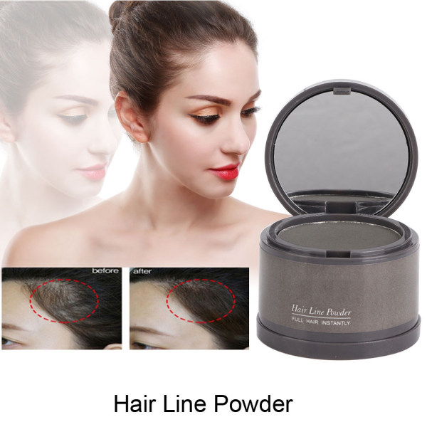 Hårlinje Powder Hårlinje Shadow Cover Up Powder Fyll i tunt hår Skönhet Kosmetika Grå