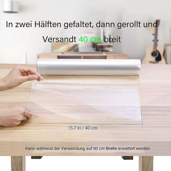 2025 Ny Klar Cellofanrulle 80cm x 30m Cellofanplast Klar 3 Mil Tjock Lång Film Omslagspapper för Blomsterhantverk Korginpackning