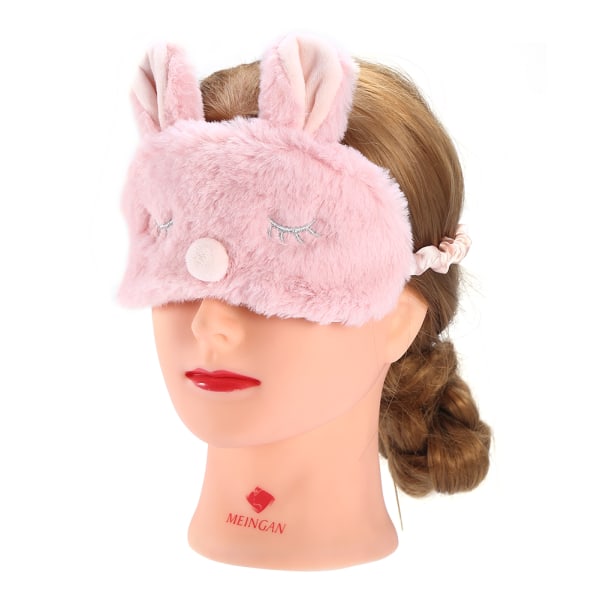 Cute Animal Eye Cover Sovemaske Christmas Deer Winter Carton Nap Eye Shade Mask Pink Rabbit