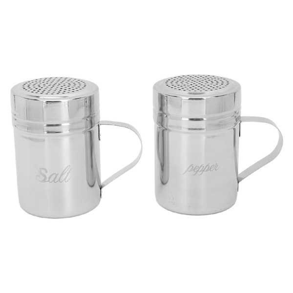 2 stk. rustfrit ståldåse med låg, håndtag, salt, sukker, krydderidåser til madlavning og bagning