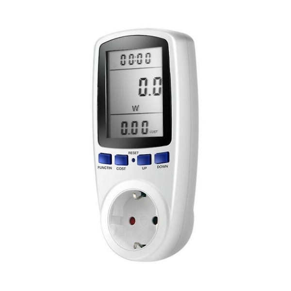 Smart Power Meter-uttag med 7 lägen och LCD-skärm - Energisparande, 3680W