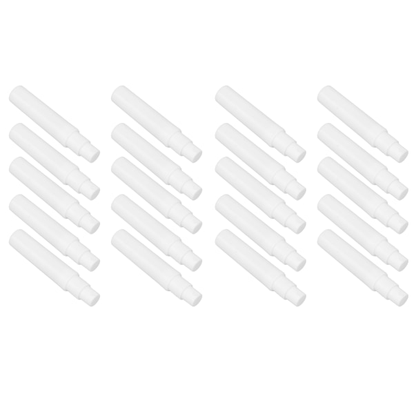 20 kpl minisuihkepullo 5 ml valkoinen ABS Fine Mist uudelleentäytettävä tyhjä sumutinpullo hajuvettä varten