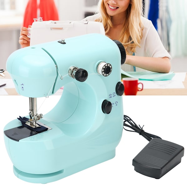 Bärbar bords symaskin lagning multifunktionell hem DIY broderi verktyg 100‑240VUS plugg