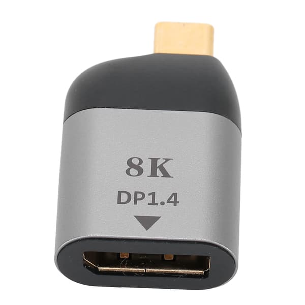 Aluminiumlegeringsskal Typ‑C hane till DP-adapteromvandlare för Windows/Android/OS X