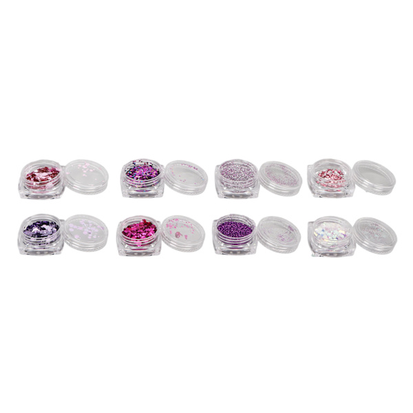 8 kpl Kynsipaljetteja Epäsäännöllisesti kiiltävä Ultraohut sekoitettu nail art nail art koristeluun