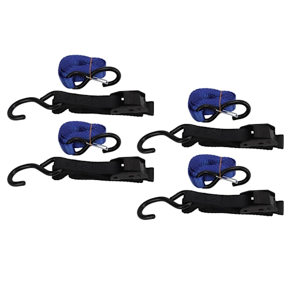 4-pack surrningsremmar 25 mm 1,8 m tunga surrningsremmar passar för motorcykel lastbilar släpvagn bagage