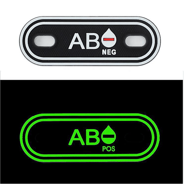 O Negativ Blodgrupp Taktisk Patch-Set - 3D PVC-Gummi Patches