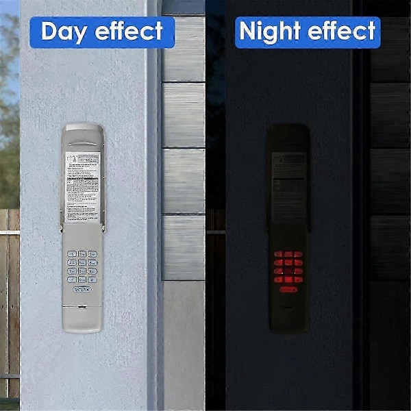 Garageportåbner Keypad, Trådløs Keypad Nøglefri Adgang kompatibel med 877MAX 377LM 977LM Trådløs Nøglefri Keypad Sikker
