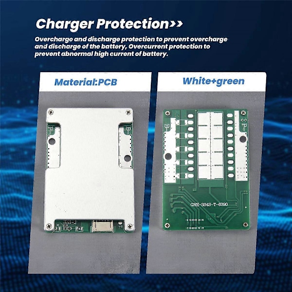 4S 12V 800A BMS Li-Iron Litium Batteriladdare Skyddskort