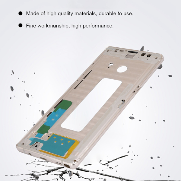 Samsung Note 8 N950F -puhelimen metallirunko, keskirunko, takakotelon vaihto (kulta)