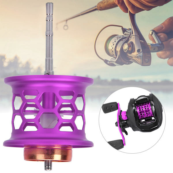 Aluminiumlegering Modificeret Wire Cup DIY Fiske Lure Baitcast Reel Fiskehjul Tilbehør Lilla