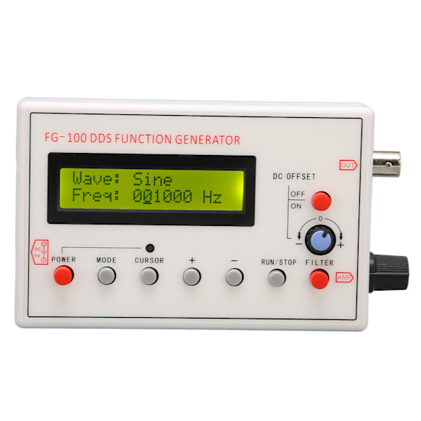 DDS funktionel signalgenerator sinustrekant firkantet savtand bølgeform DDS funktion signalgenerator 1HZ til 500KHZ