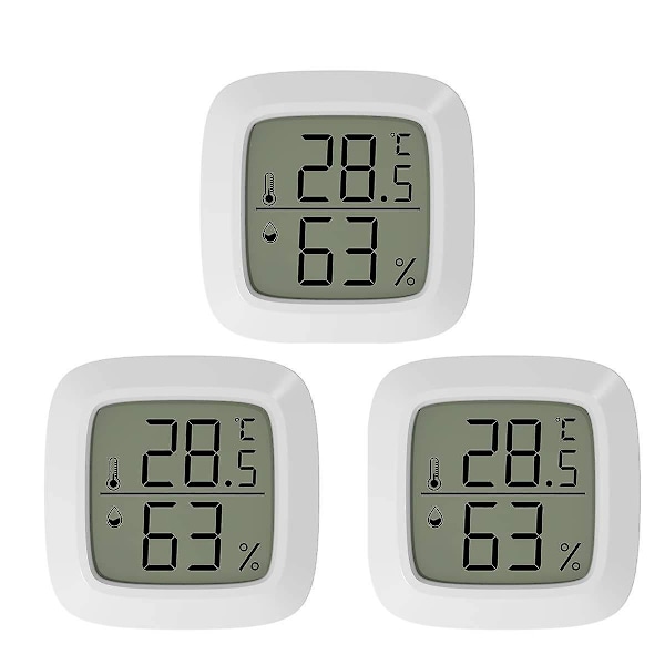 Smart Trådløs Termometer Hygrometer med E-Ink Display og App-notifikationer