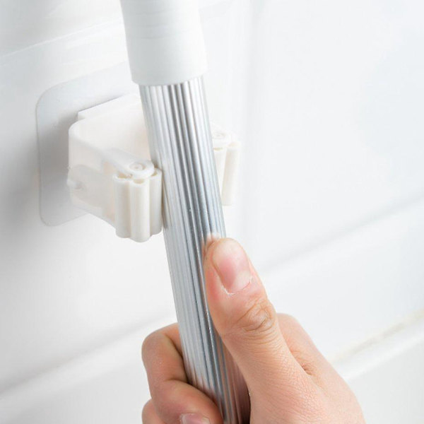 Stansfri mopphållare med starkt grepp och sömlös design - No-stick moppkrokklämma