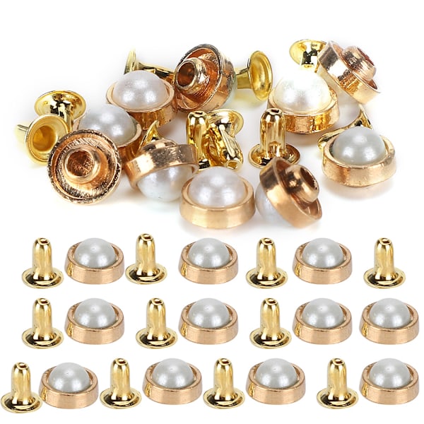 100 sarjaa värikristalli niittiä 8MM DIY sinkkiseos koriste niittejä matkatavaroille vaatteille kengilleValkoinen