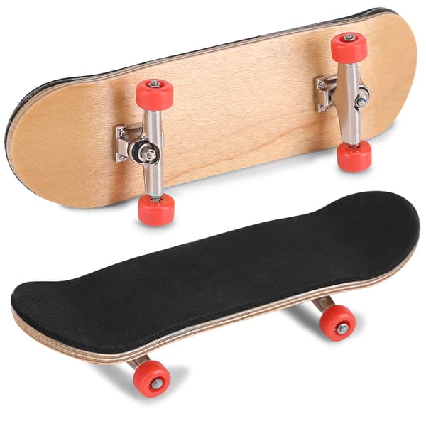 1 st lönn trälegering greppbräda finger skateboards med låda minska tryck presenter röd