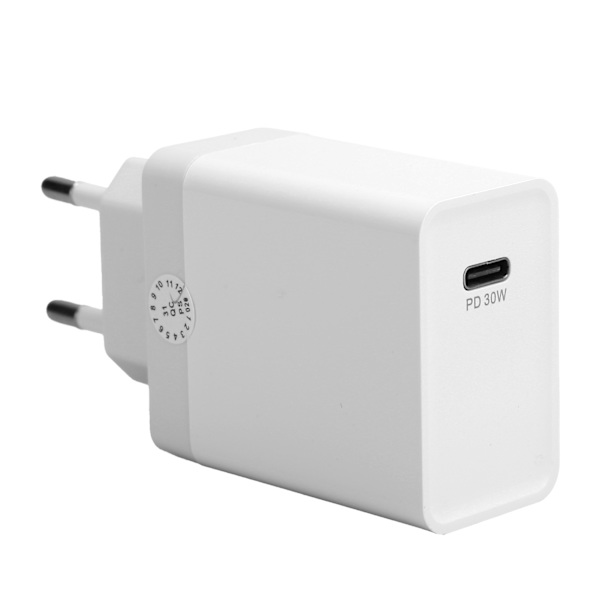 Strømadapter USB Type C Hurtigoplader til iPhone 12/11 Pro Max X EU-stik 100‑240V