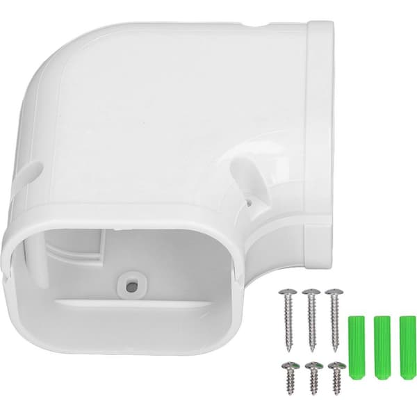 90° PVC-albue for 1-2 HK klimaanleggkanaler