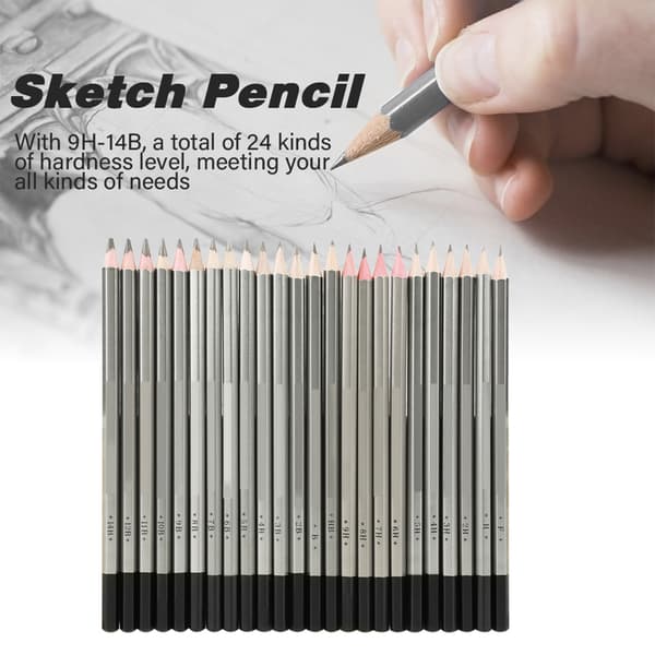 Sketch Art Grafit Tegneblyant Sæt (24 stk)