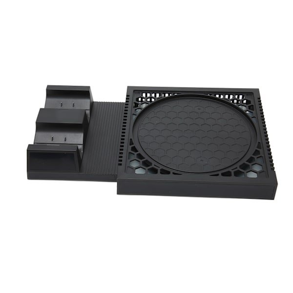 Konsol Dual Charger Station Vertikalt stativ med 2 batterier 10 spelkortplats Headsethållare för Xbox Series X