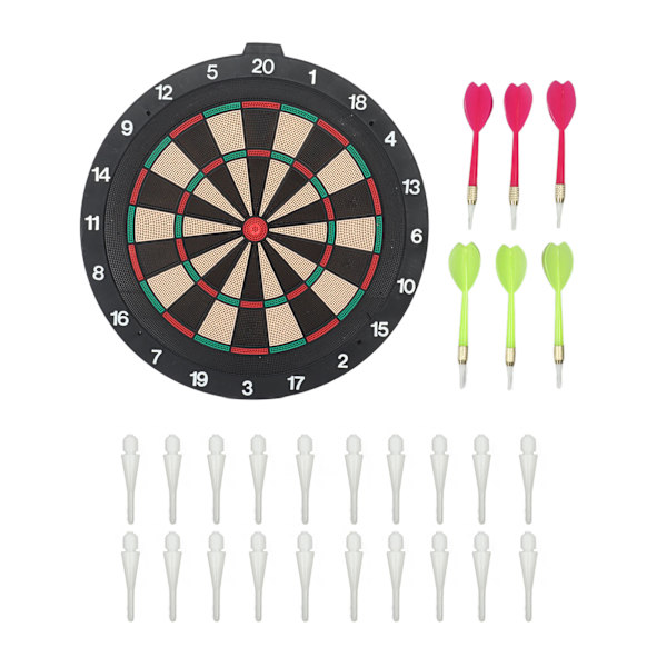 Blødt Dartboard Sæt Børn 18 Tommer Multifunktionelt Dartbræt Legetøj til Underholdning