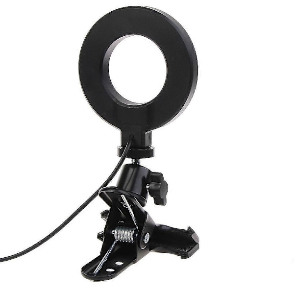 Laptop Ring Light til Computer Konferencebelysning med Klips 3 Dæmpbare Farver