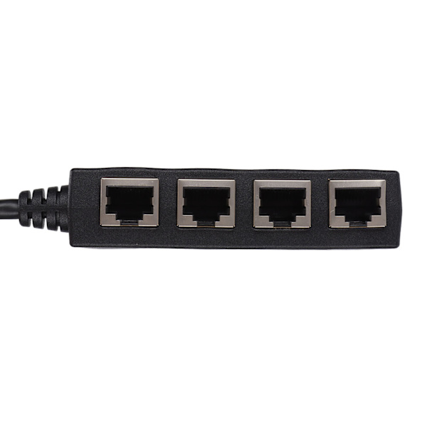 RJ45 Splitter Adapter 1 till 4 Port Smidig överföring Utmärkt anslutning Nätverkskabel Adapter