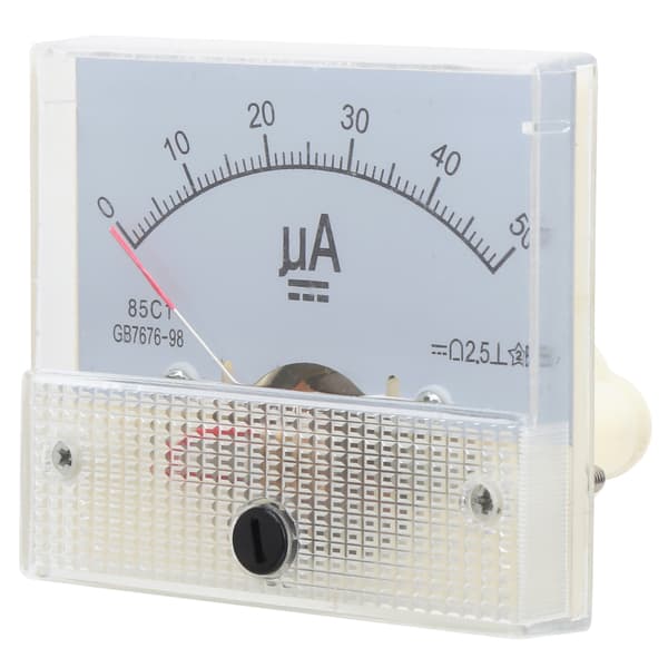 85C1 DC0-50UA Pekar DC Amperemeter Huvud Ampere Meter Linjekrets Mätenhet
