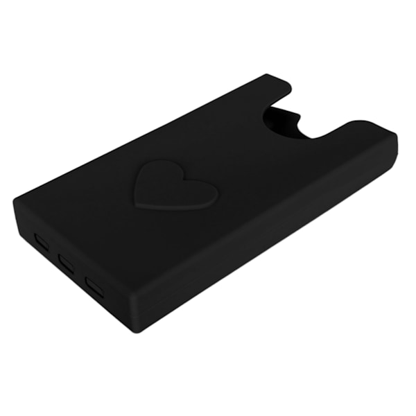 Strandtaske Telefonholder Silikone Telefon Etui Pungholder Indsæt Tilbehør Sikker Fastgørelse Hold Telefon Ved Hånd Sort