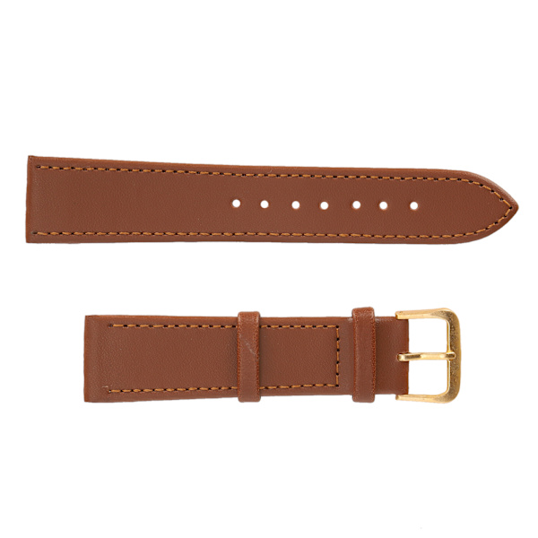 Unisex Universal Pin Spänne Watch Band PU Läder Ersättning watch Tillbehör Brun20mm / 0,79in