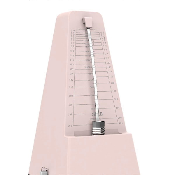 Mekanisk Metronom Høy Lyd Piano Tromme Fiolin Gitar Saksofon Macaroon (rosa)