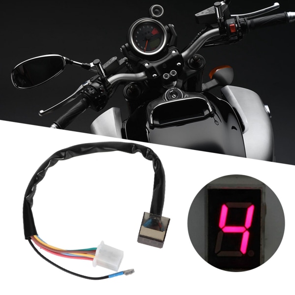 Universal motorsykkel LED digital girindikator Speed ​​Shift Clutch Spak Sensor tilbehør