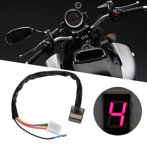 Universal Motorsykkel LED Digitalt Girindikator Hastighetsgir Clutch Spak Sensor Tilbehør