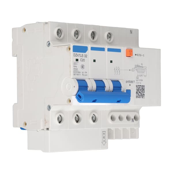 DZ47LE 32 3P+N C20 Lækagebeskyttelse Strømafbryder 400V 20A