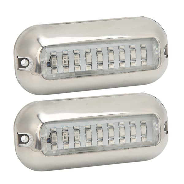 2 stk. Marine LED-lys 3,5W Vanntett Akterspeil Båt Undervanns Nedsenkbar Lampe
