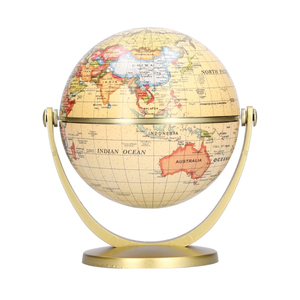 Mini World Map Globe English Edition Desktop Roterende Jord Geografi Globe Teaching Tool